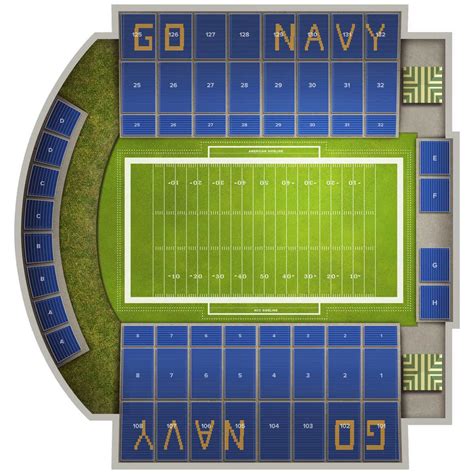 Navy Marine Corps Stadium Map