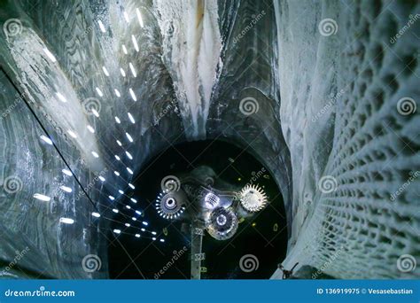 Underground Lake in the Salt Mine Salina Turda Museum Editorial Image ...