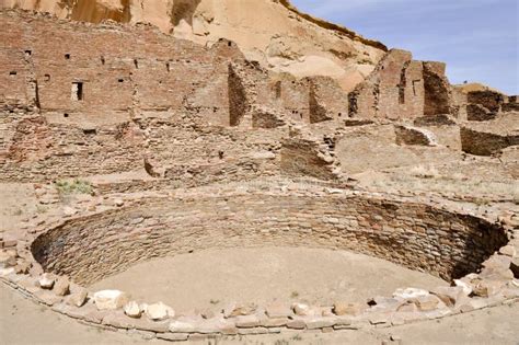 Pueblo Bonito Ruins, Chaco Canyon, New Mexico (USA) Stock Photo - Image ...