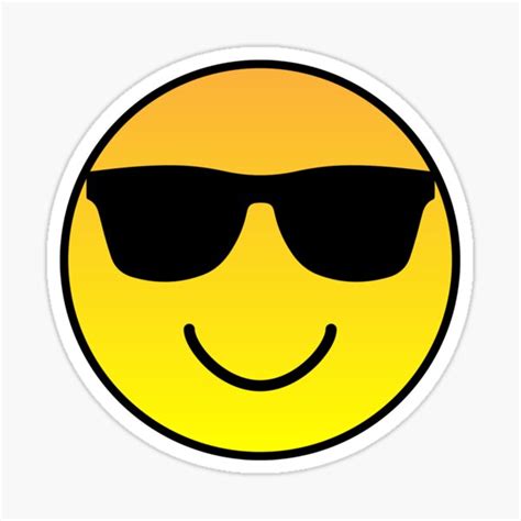 "Cool Emoji" Sticker by GorsskyVlogs | Redbubble