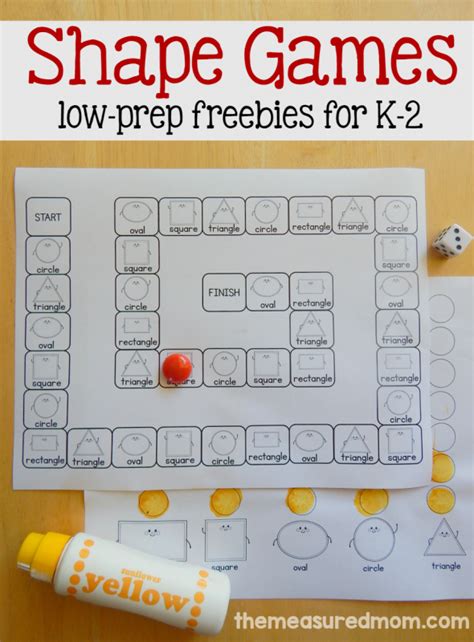 Free shape game for K-2 - The Measured Mom