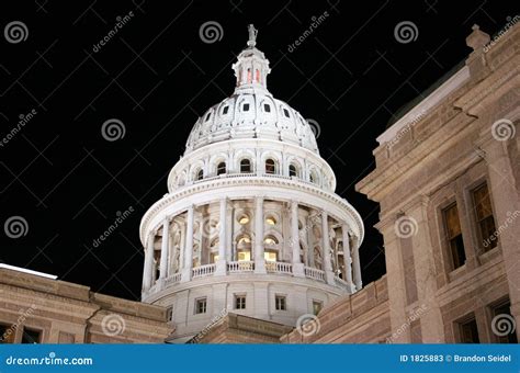 State Capitol Building at Night in Downtown Austin, Texas Stock Image ...