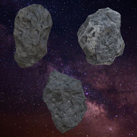 Realistic asteroid pack model - TurboSquid 1222271