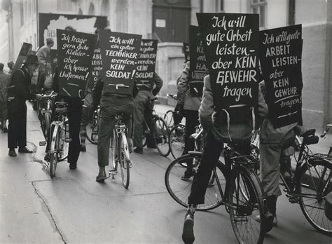 Demonstration against rearmament of Germany Photograph by Retro Images ...