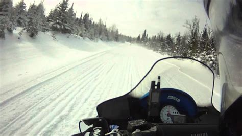 Pittsburg NH Snowmobile Trail Stub Hill - YouTube