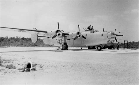 PB4Y 1 Liberator parked on Island | World War Photos