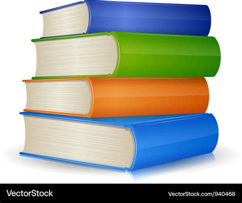 Stack of books Royalty Free Vector Image - VectorStock