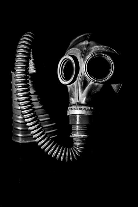 Gas Mask In Shadow Free Stock Photo - Public Domain Pictures