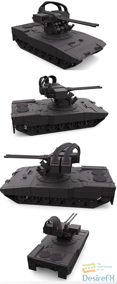 Download BMPT Terminator tank 3D Model - DesireFX.COM