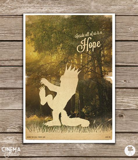 Where the Wild Things Are Movie Poster / Print Max Silhouette | Etsy