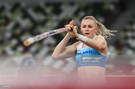 Finland's Wilma Murto competes in the women's pole vault... | Pole ...