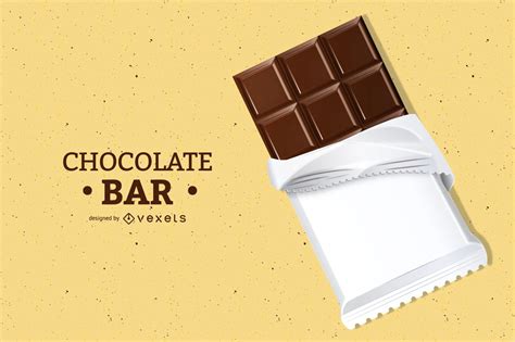 3D Chocolate Bar Illustration Vector Download