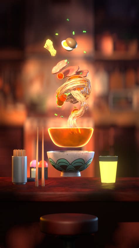 ArtStation - noodles in the air