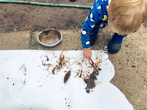 Toddler Art Mud Painting Activity - Twin Mom Refreshed