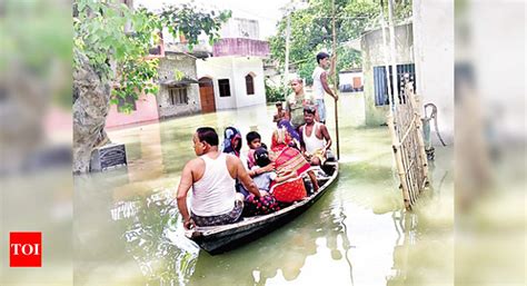 Bihar: Floods wreak havoc in Khagaria, Darbhanga | Patna News - Times ...