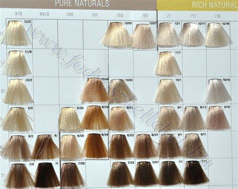 Wella Color Chart Numbers – Warehouse of Ideas