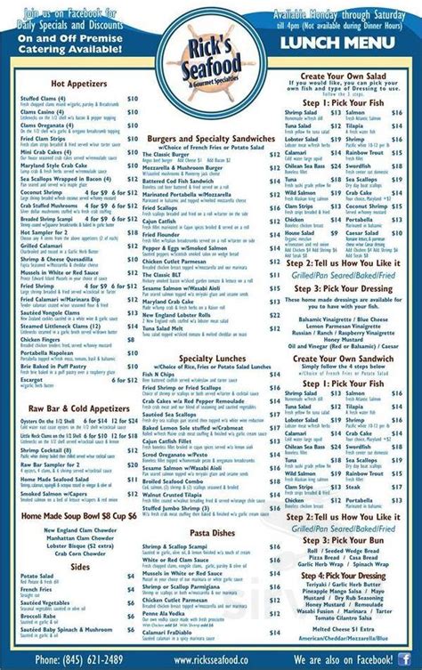 Mahopac Seafood & Market menu in Mahopac, New York, USA