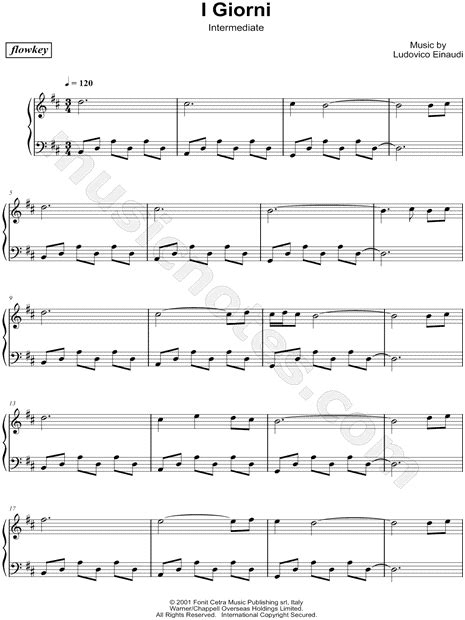 flowkey "I Giorni" Sheet Music (Piano Solo) in B Minor - Download ...