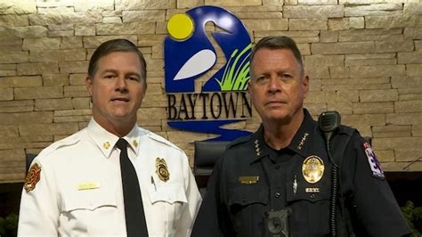 Baytown Police Chief Dougherty and Baytown Fire Chief Dobson would like ...