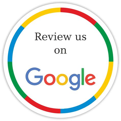 Buy Review Us On Google Sticker - (Pack of 20) 4" Large Round Vinyl Decal Sign for Wall Laptop ...