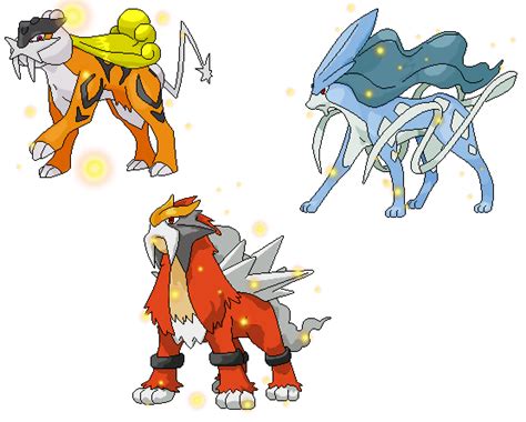 The Shiny Legendary Beasts by Son-of-Illuvitar on DeviantArt