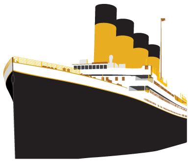 Titanic PNG transparent image download, size: 388x333px