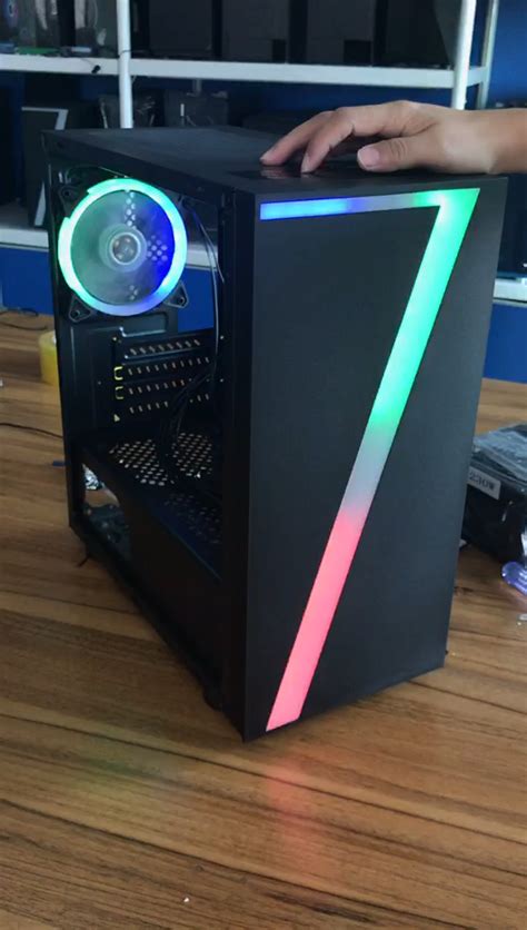 V13 Rgb Gaming Case Computer With Glass Micro Atx Computer Case Pc Case ...