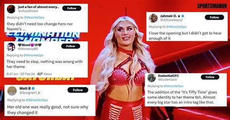 Tiffany Stratton's new entrance music has failed to impress WWE fans