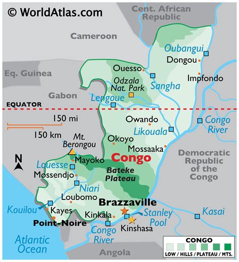 Congo Map / Geography of Congo / Map of Congo - Worldatlas.com