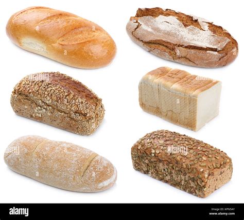 Various types loaves bread Cut Out Stock Images & Pictures - Alamy