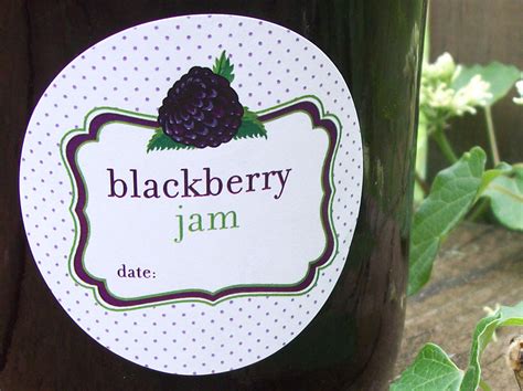 Cute Blackberry Jam Canning Labels, mason jar labels for preserved jam – CanningCrafts