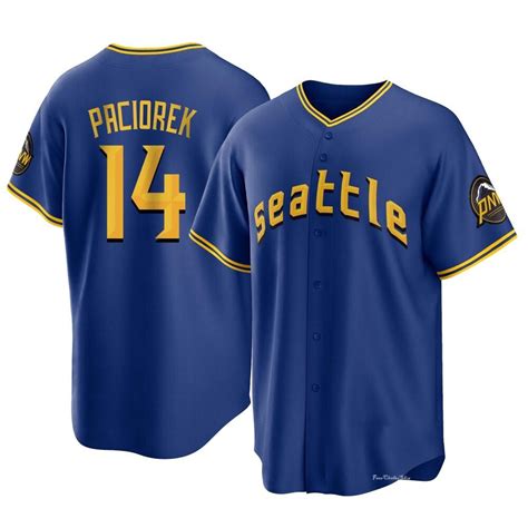 Men's Tom Paciorek Seattle Mariners Replica Royal 2023 City Connect ...