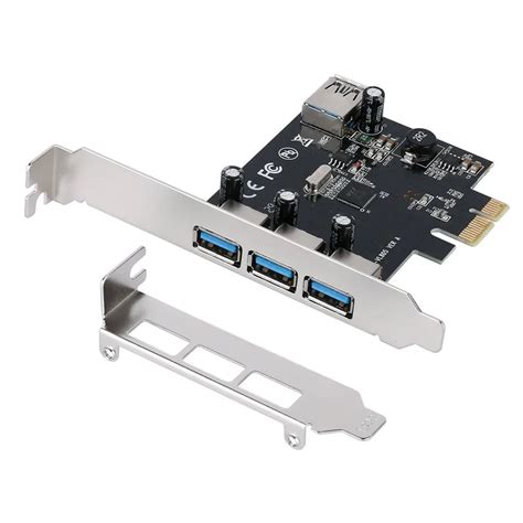 USB 3.0 PCIe Expansion Card PCI e to 4 Ports USB Adapter PCI Express ...