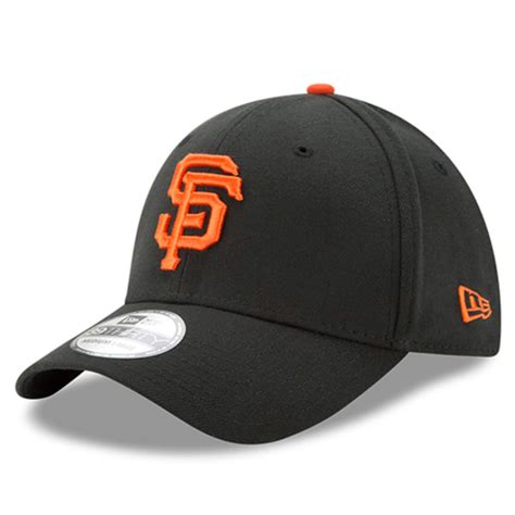 New Era San Francisco Giants Black Team Classic 39THIRTY Flex Hat