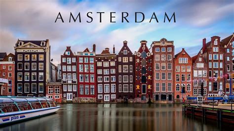 AMSTERDAM Walking tour and city highlights in 4K