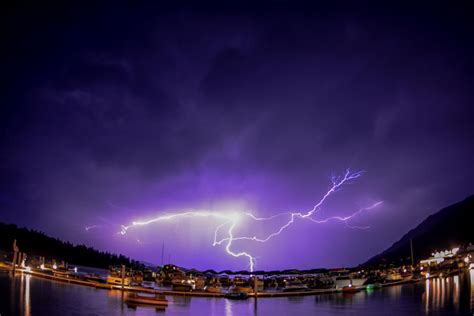 Lightning over Pend Oreille Lake - Landscapes & Nature