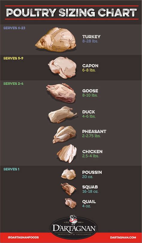 Poultry Sizing Chart | Soul food kitchen, Food to make, Thanksgiving ...