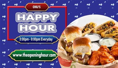 Chili's Happy Hour Specials Time, Menu & Price Guide 2024