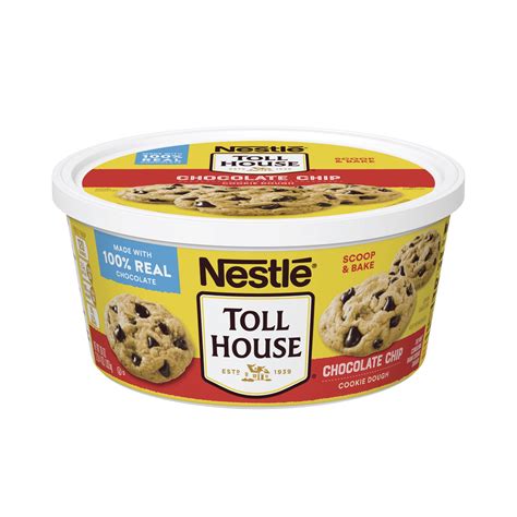 Nestle Toll House Chocolate Chip Cookie Dough 36-Oz. Tub - Walmart.com