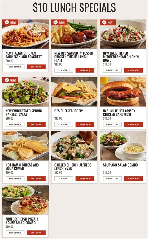 BJ's Restaurant & Brewhouse Menu With Prices (Updated: May 2024)