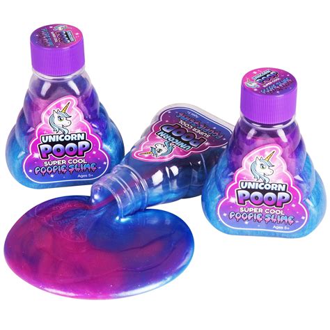 Super Cool Slime: Unicorn Poop Pack Of 3 - 5oz Bottles, Non-Toxic Multi ...