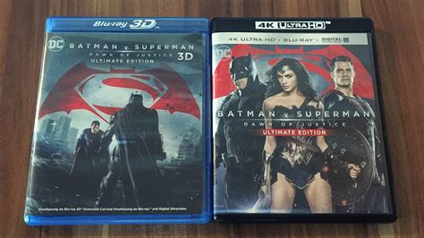 BATMAN V SUPERMAN - Ultimate Edition - 4K Ultra HD Blu-ray + 3D Blu-ray Unboxing - YouTube