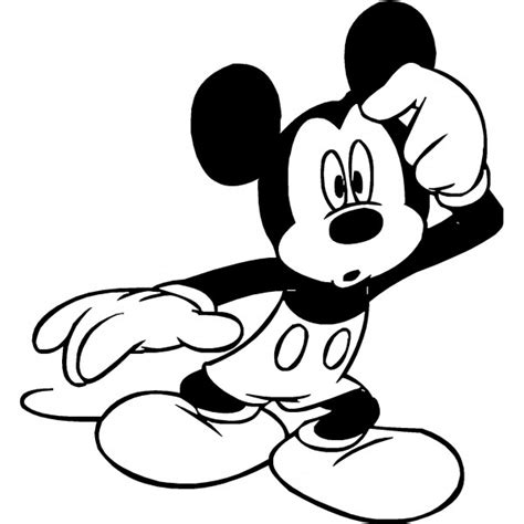 Mickey Mouse Clipart Black And White - 79 cliparts