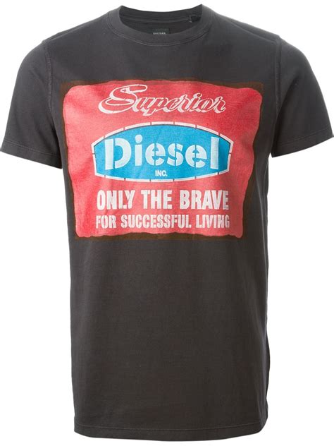 Diesel 'only The Brave' T-shirt in Black for Men | Lyst