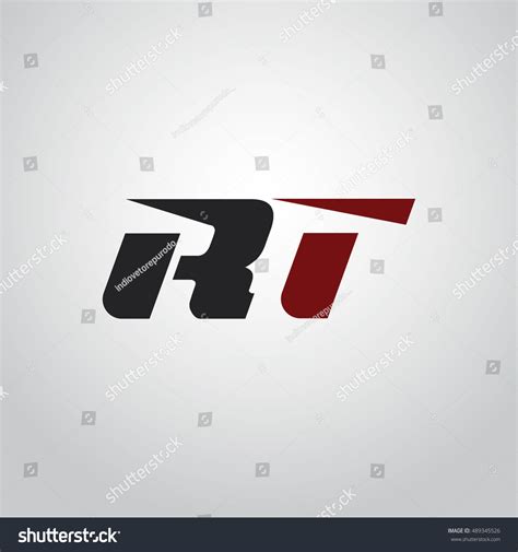 Letters R T Logo Automotive Black Stock Vector (Royalty Free) 489345526 | Shutterstock