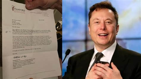 Elon Musk shares letter from Stanford lecturer who could've been his ...