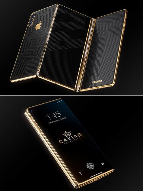 Luxurious iPhone Z Concept Boasts Tri-Fold Design with a 10.4" Display and 90 Diamonds - TechEBlog