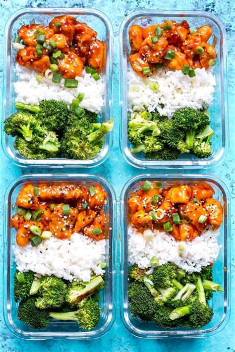 Honey Sriracha Chicken Meal Prep Bowls - The Girl on Bloor | Recipe | Easy healthy meal prep ...