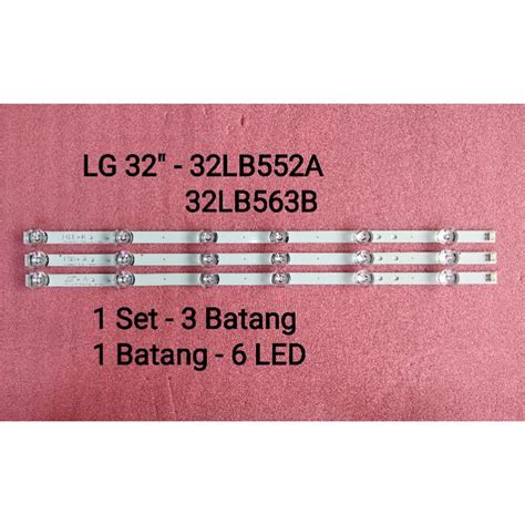 (Ready Stock) 32LB552A / 32LB563B LG 32" LED TV Backlight (1Set ...