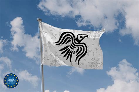 Nordic Viking Raven Flag Unique Design Print Hiqh Quality - Etsy